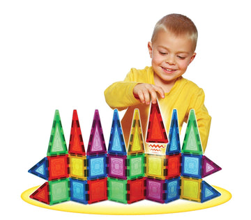 Magsnaps Magnetic Construction Set With 48 Pieces, Stem Learning Toy
