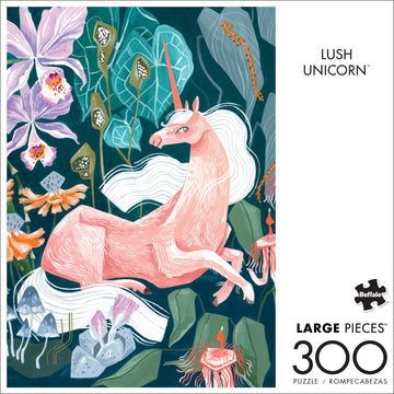 Buffalo Games - Rae Ritchie - Lush Unicorn - 300 Piece Jigsaw Puzzle For Adults -Challenging Puzzle Perfect For Game Nights - Finished Size Is 21.25 X 15.00