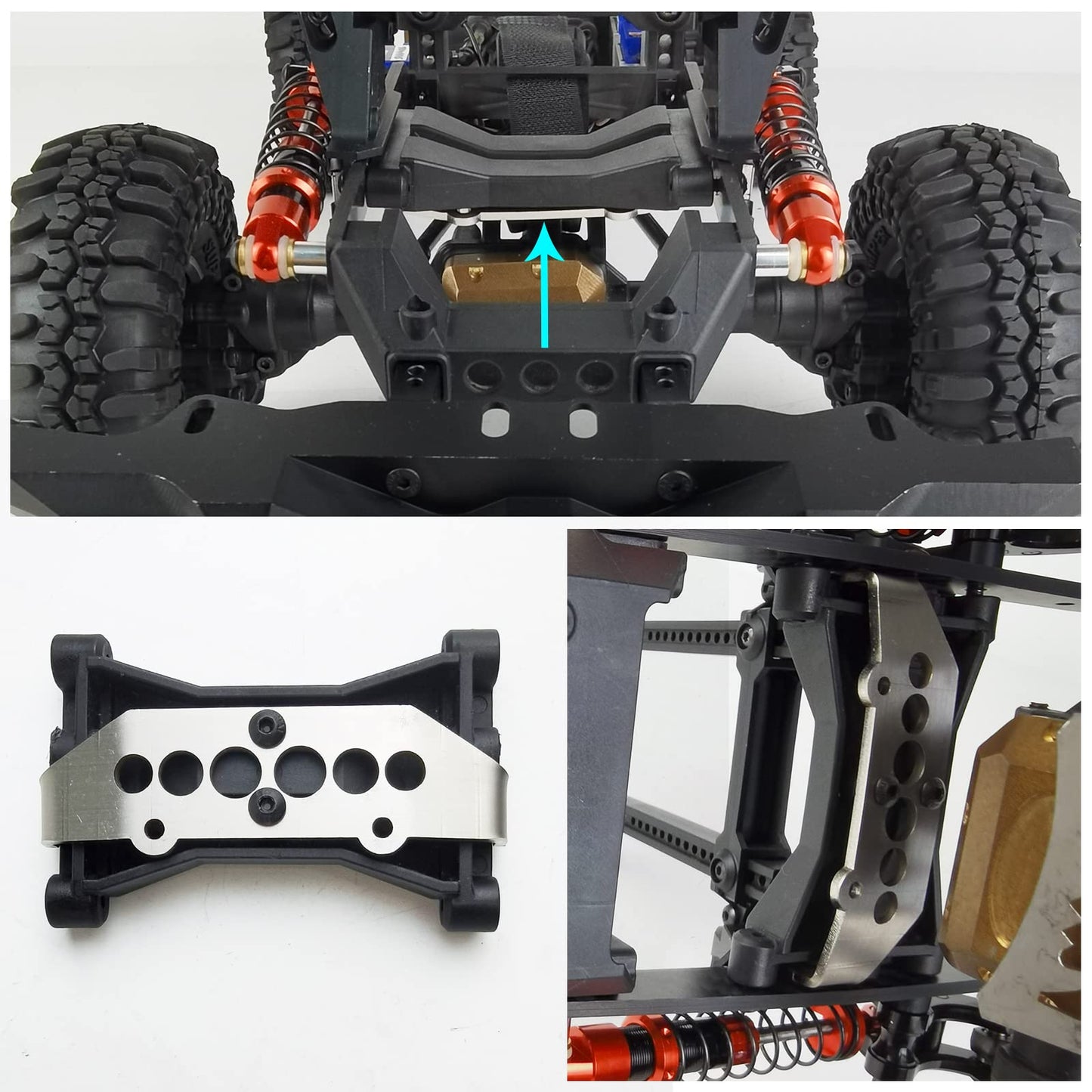 MORLORDY RC Cantilever Kits Shock Absorber 80mm for 1/10 Scale RC Crawler Car TRX4 Upgrades