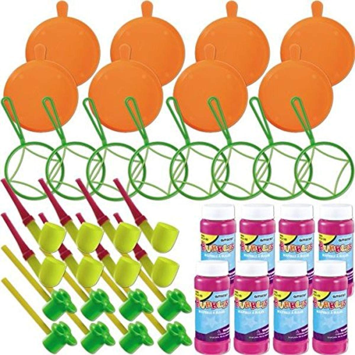 Amscan Bubble Fun Multicolor Plastic Bubble Favors - 20.5' X 6.25' (Pack Of 42) | Perfect For Parties, Birthdays & Outdoor Fun