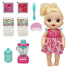 Baby Alive Magical Mixer Doll - Strawberry Shake, 13" Blonde Hair, Pink, E6943, Includes Blender Accessories, Drinks, Wets, Eats