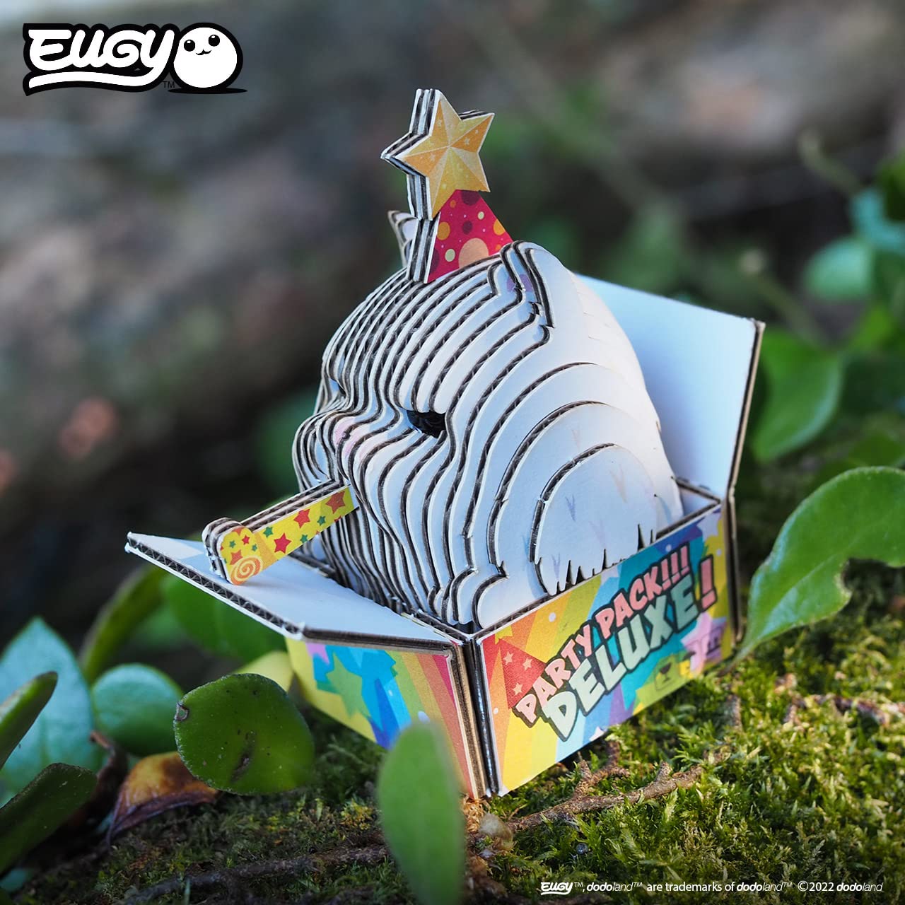 Eugy Cat - Cottonball 3D Puzzle, 24 Piece Eco-Friendly Educational Learning Puzzles For Kids 6+