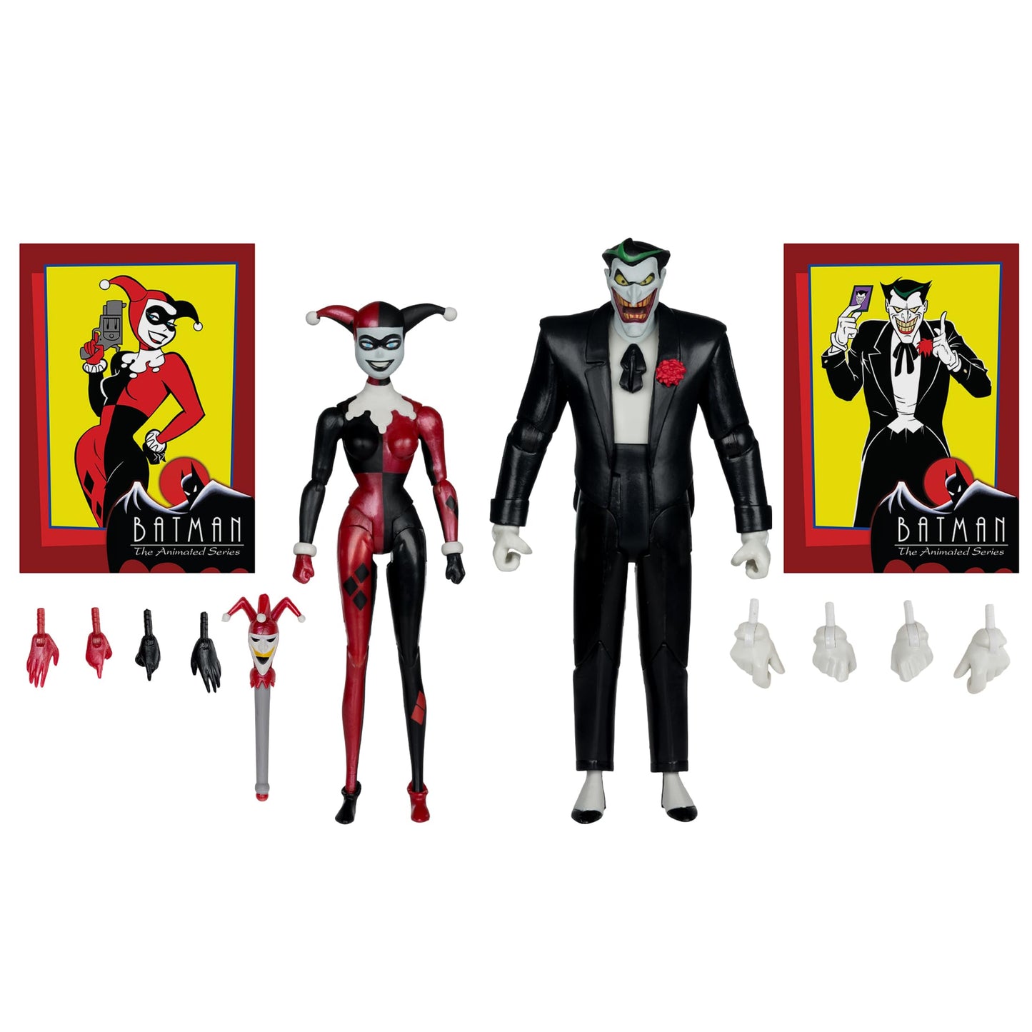 McFarlane Toys - Batman: The Animated Series Harley Quinn and The Joker (Mad Love 2 Pack) 6in Action Figures Gold Label