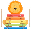 Orange Tree Toys Wooden Xylophone Lion - Colorful Musical Instrument with 2 Drumsticks, Ages 3+, Multicolor