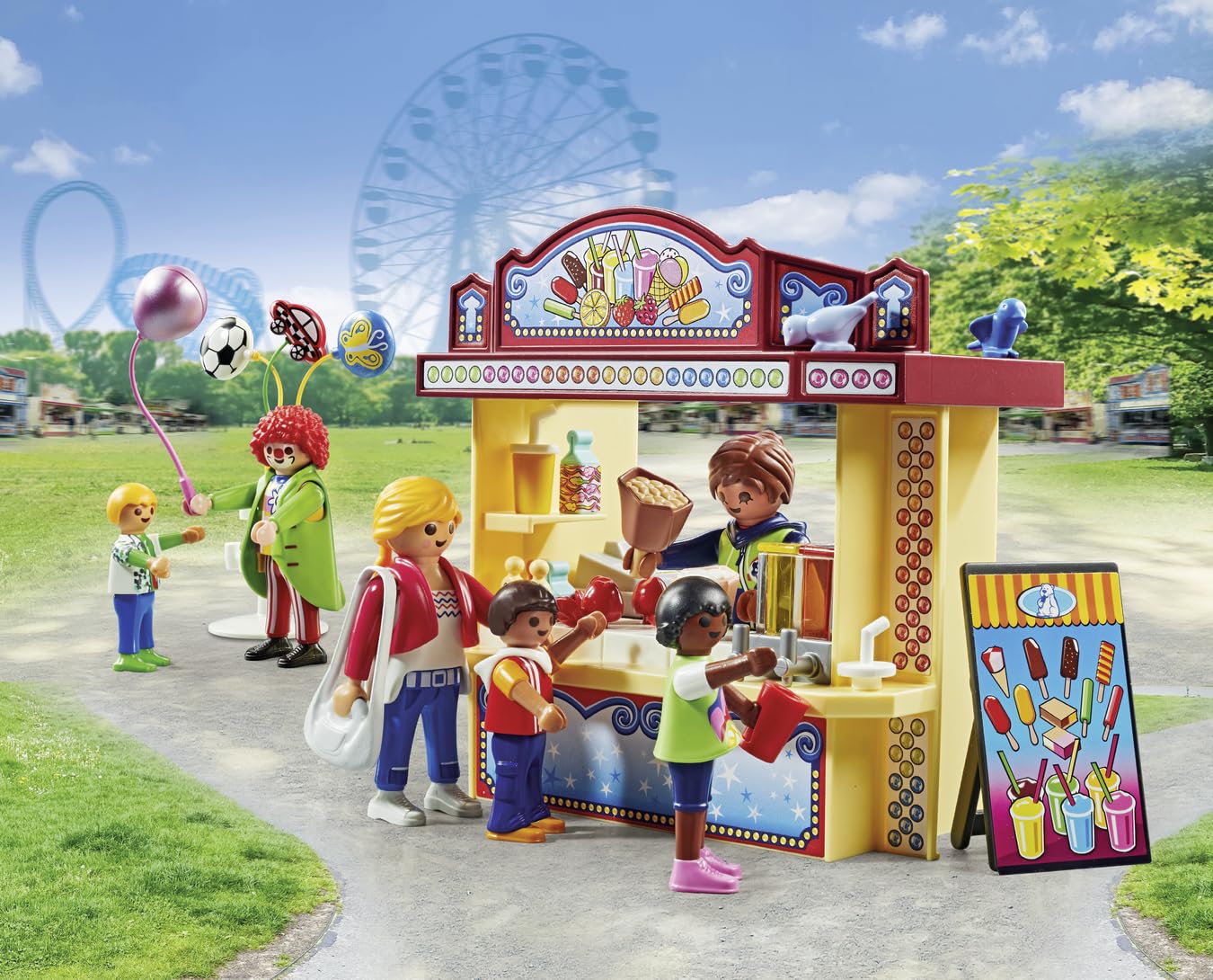 Playmobil Fun Fair Playset - Multicolor, 29 cm x 47 cm, Model 71452, Plastic