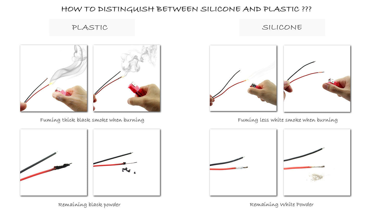 20 Gauge Silicone Connector for JST, SIM&NAT 5.9 inch 2 Pin Male Female for JST RCY Plug Connectors Cable Wire for RC Toys Batte