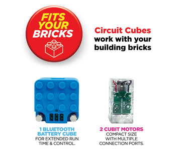 Circuit Cubes Bluetooth Upgrade+ Kit Electronic Toy Building Set Compatible With Most Building Blocks Stem Toy Learning
