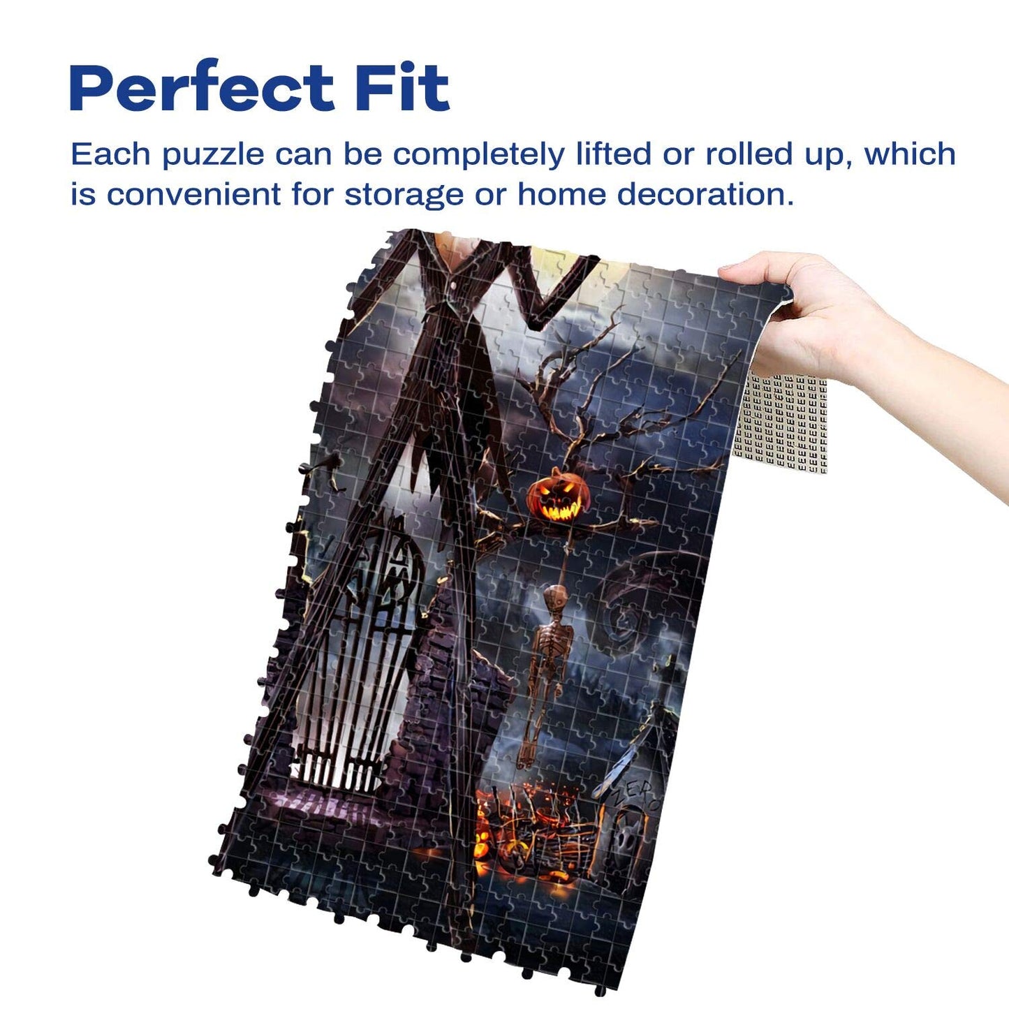 najiaxiaowu 1000 Piece Wooden Jigsaw Puzzle - Halloween Skeleton Design for Teens & Adults, Perfect Unique Birthday Gift