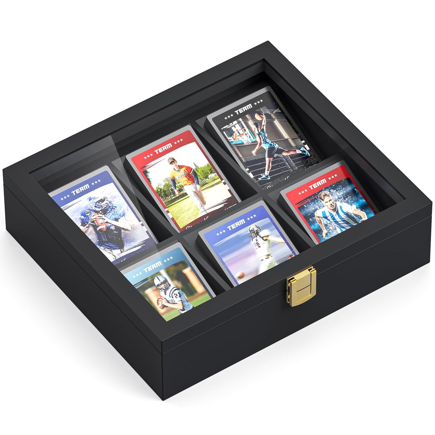 Tj.Moree Card Sorting Tray Case, Stackable Trading Cards Organizer Fits 330 Cards, Baseball Card Display Case For Baseball Footb