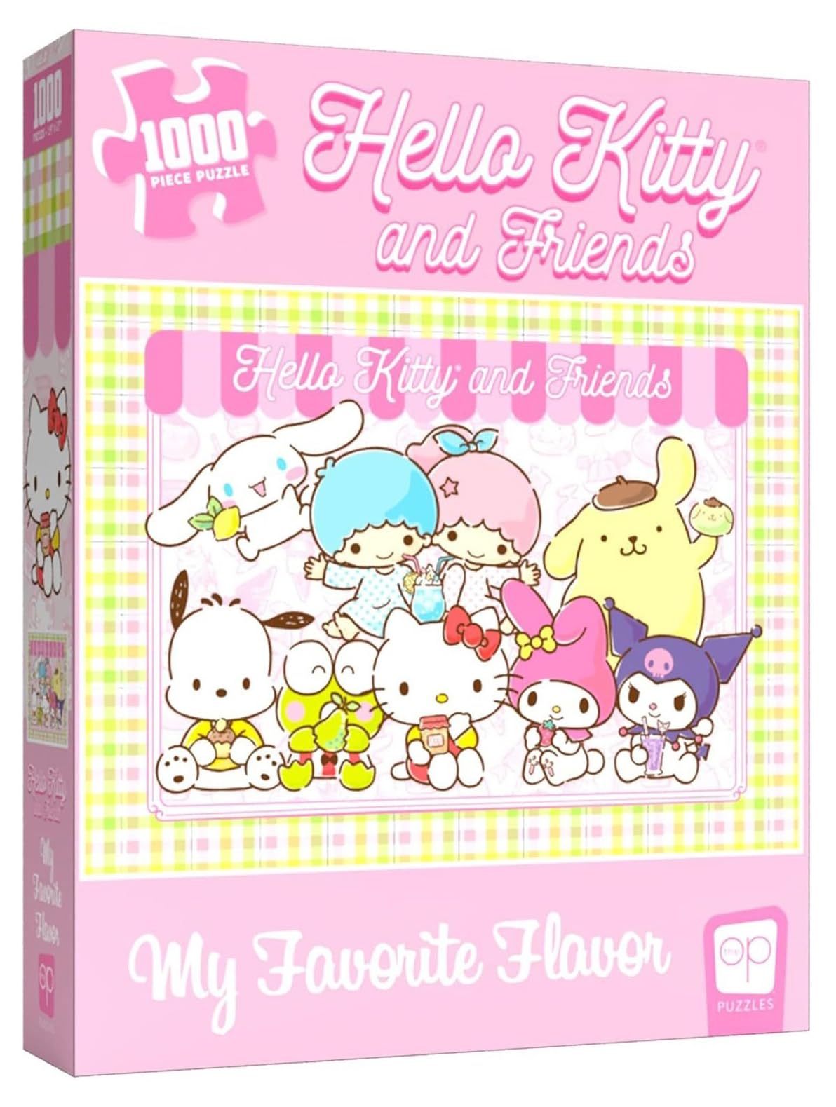 Hello Kitty® And Friends My Favorite Flavor 1000 Piece Jigsaw Puzzle | Collectible Puzzle Artwork Featuring Hello Kitty, Cinnamoroll, Keroppi | Officially-Licensed Hello Kitty Puzzle & Merchandise