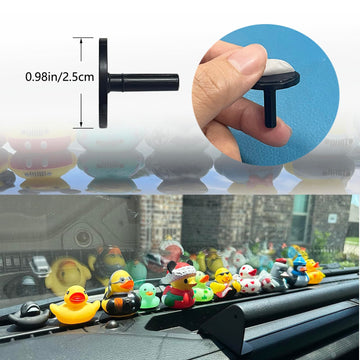 Teyouyi Duck Plug - Rubber Duck Mount, Flock Locker Holder For Jeep Dash, Gift For Jeep Lovers, Black