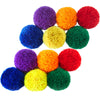 LAYWU 12-Pack 4 Yarn Balls / Soft Fleece Balls, Blue,Green,Red