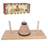 Gothink Wooden Nine-Storey Tower of Hanoi Logic Puzzle Brain Teaser Intellectual Toy for Kids and mature-themeds