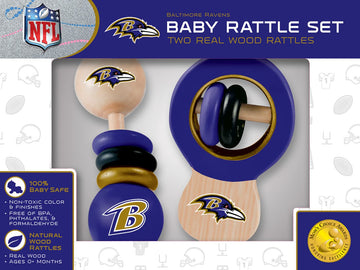 Nfl Dallas Cowboys Baby Rattle Set - 2 Pack