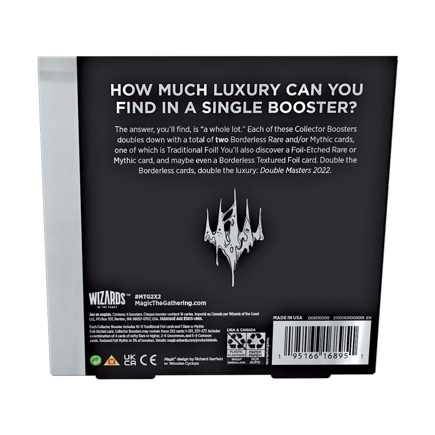 Magic: The Gathering Double Masters 2022 Collector Booster Box | 4 Count (Pack Of 1) (Total 60 Magic Cards)
