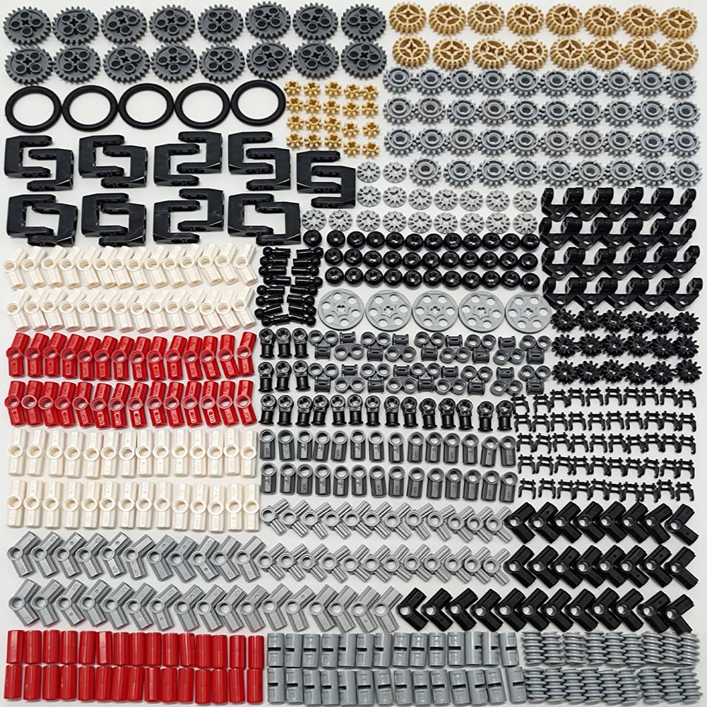 Dspitwod Technical Gears Axle Pin Connectors - Gear Chain Connectors Technical Parts Set Stem Building Brick Toy Gift For Kids 8 10 12 Years