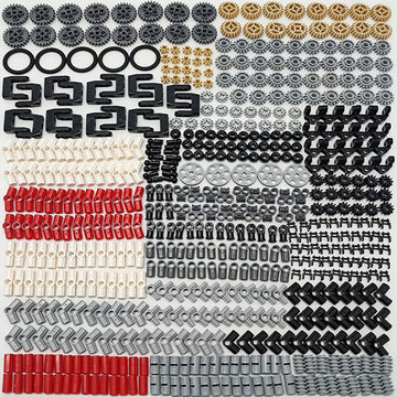 Dspitwod Technical Gears Axle Pin Connectors - Gear Chain Connectors Technical Parts Set Stem Building Brick Toy Gift For Kids 8 10 12 Years