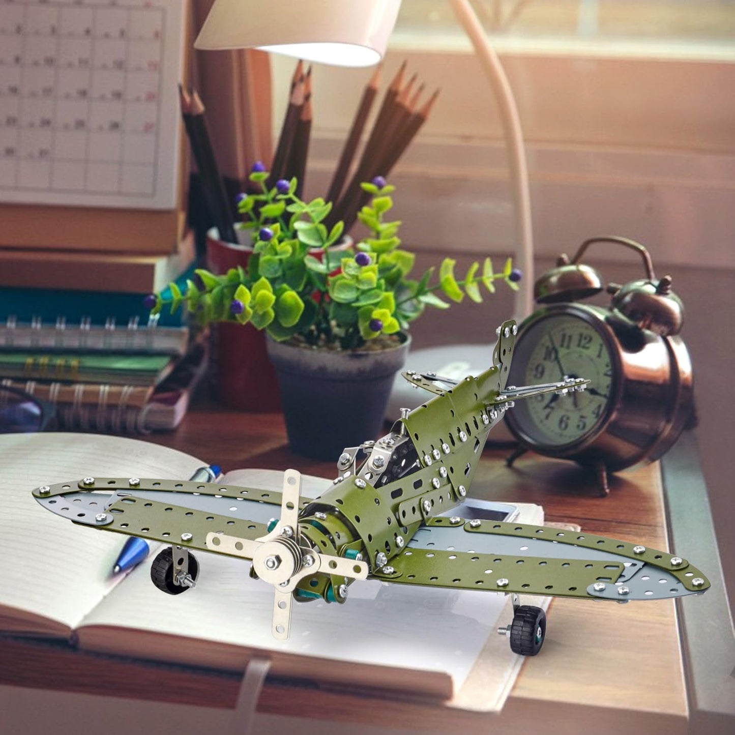 Lilcruibao Stem Projects For Kids Ages 8-12 12-16, 258 Pieces Erector Sets Airplane Model Kit, Model Aircraft Metal Building Toys Birthday Christmas Gifts For 10-14 Year Old And Up Boys Girls Adults