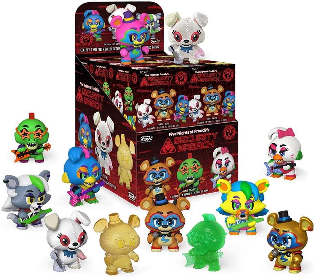 Funko Five Nights at Freddy's Security Breach Mystery Mini Blind Box Case of 12 - Random Color Collectible Toys
