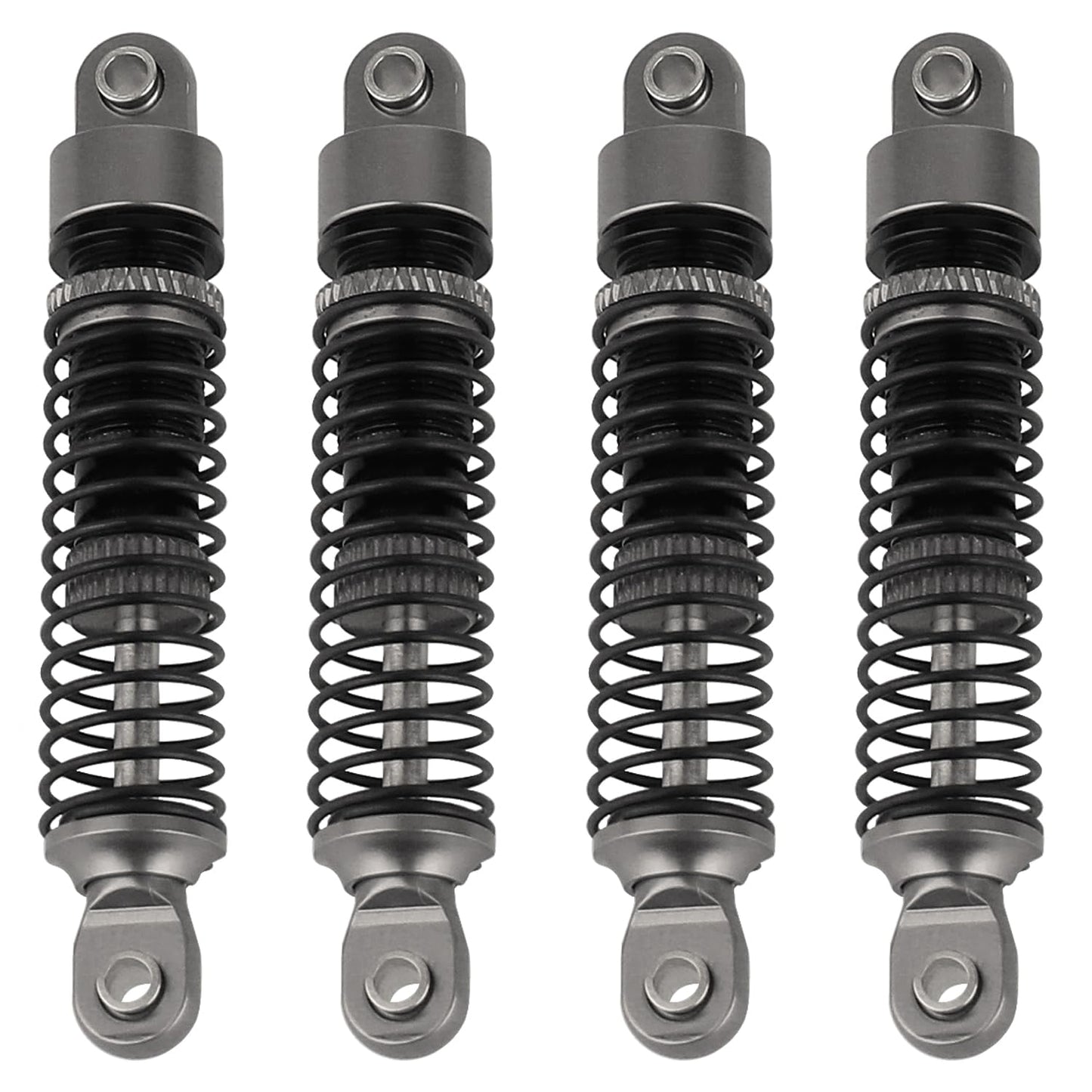 Rzxylrc 4Pcs 59Mm/65Mm Aluminum Shocks Absorbers Oil Threaded Damper For 1/18 Rc Crawler Trx4M Trx-4M Bronco Defender K10 Upgrad