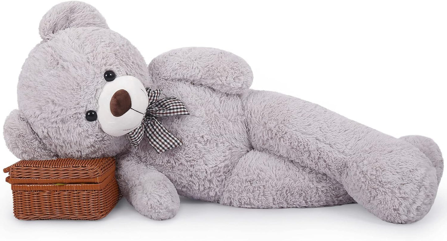 Yeqivo Giant Teddy Bear Stuffed Animals Plush Toy Cute Life Size Plush Teddy Bear For Kids Girlfriend Soft Stuffed Bear Animals