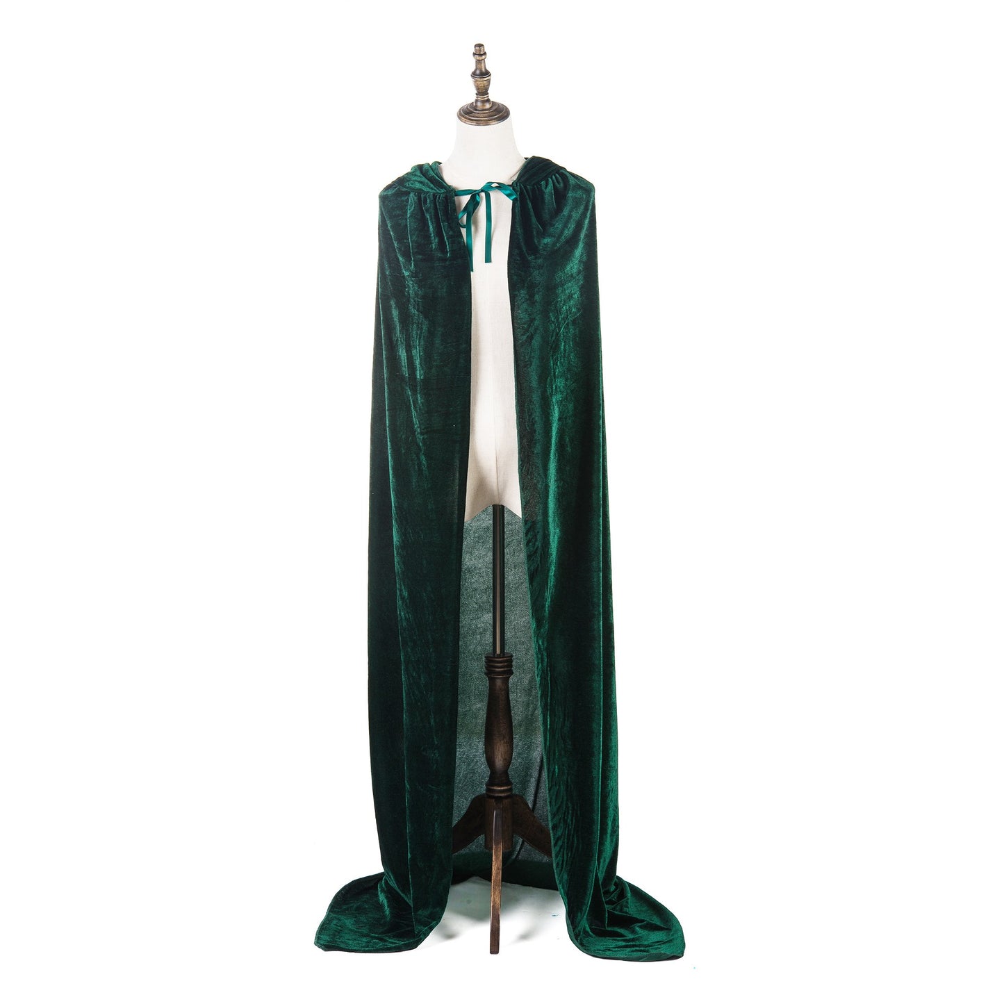Halloween Costumes Kids Cosplay Long Cape Boys Girls Cloak Fancy Dress For Role Play (Dark Green, 100Cm / 39'')