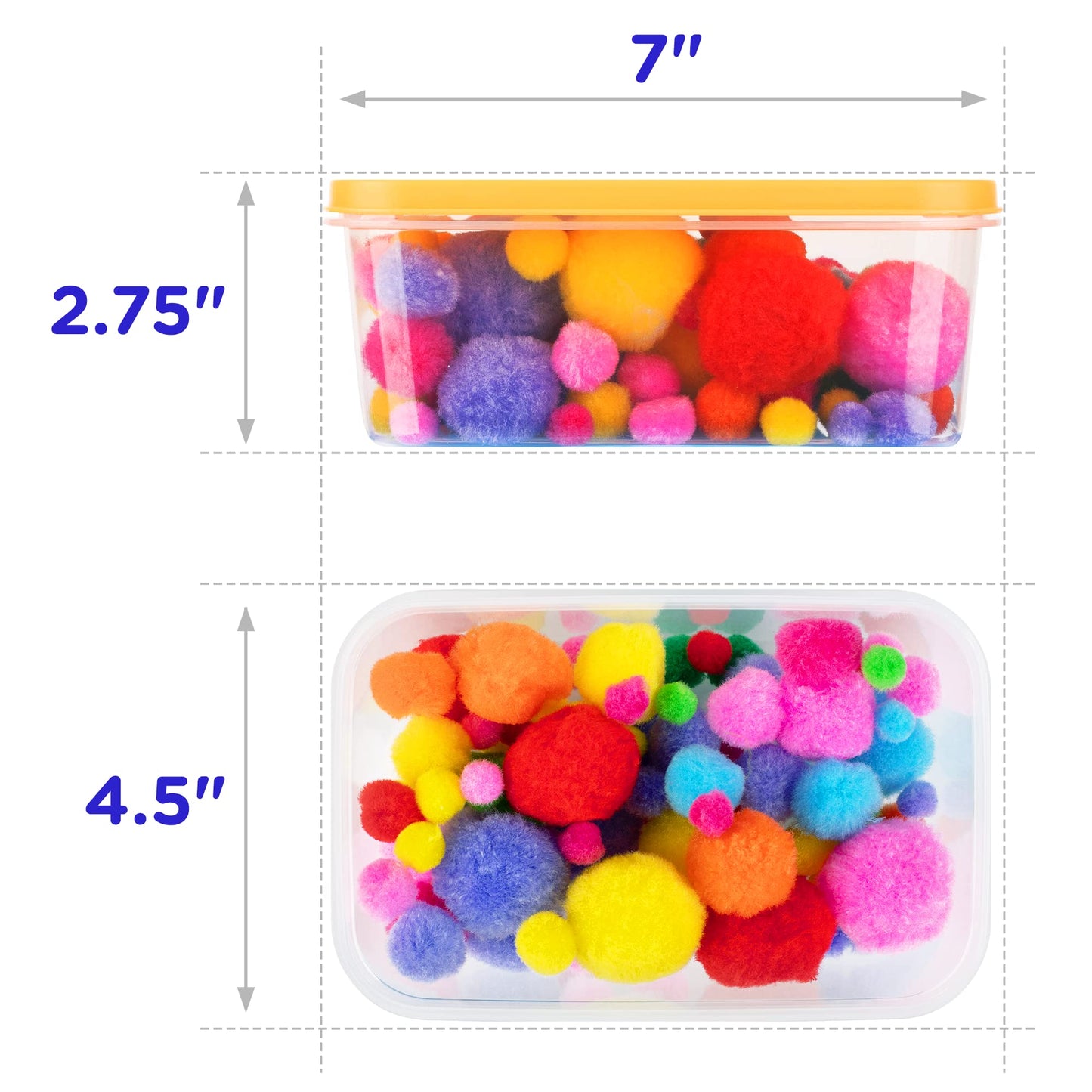 LOLO TOYS Sensory Kit for Toddlers and Kids - Includes 5 Bins with Lids, Play Tools, Sand, Feathers, Clay, Color Beads and Pom P