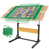 ALL4JIG 1500 Piece Jigsaw Puzzle Table with Legs,Wooden Jigsaw Puzzle Table with 4 Drawers & Cover,360Rotating for Easy Access,A