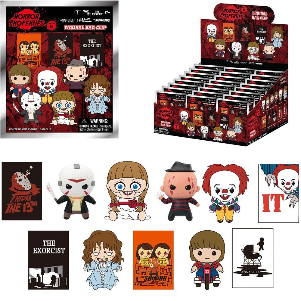 Monogram International Warner Brothers Horror Series 6 3D Foam Bag Clip (One Random)