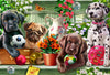 Garden Puppies Jigsaw Puzzle 100 Piece By Vermont Christmas Company - Large, Interlocking Pieces - Unique, Randomly Shaped Pieces - Perfect For Kids And Seniors