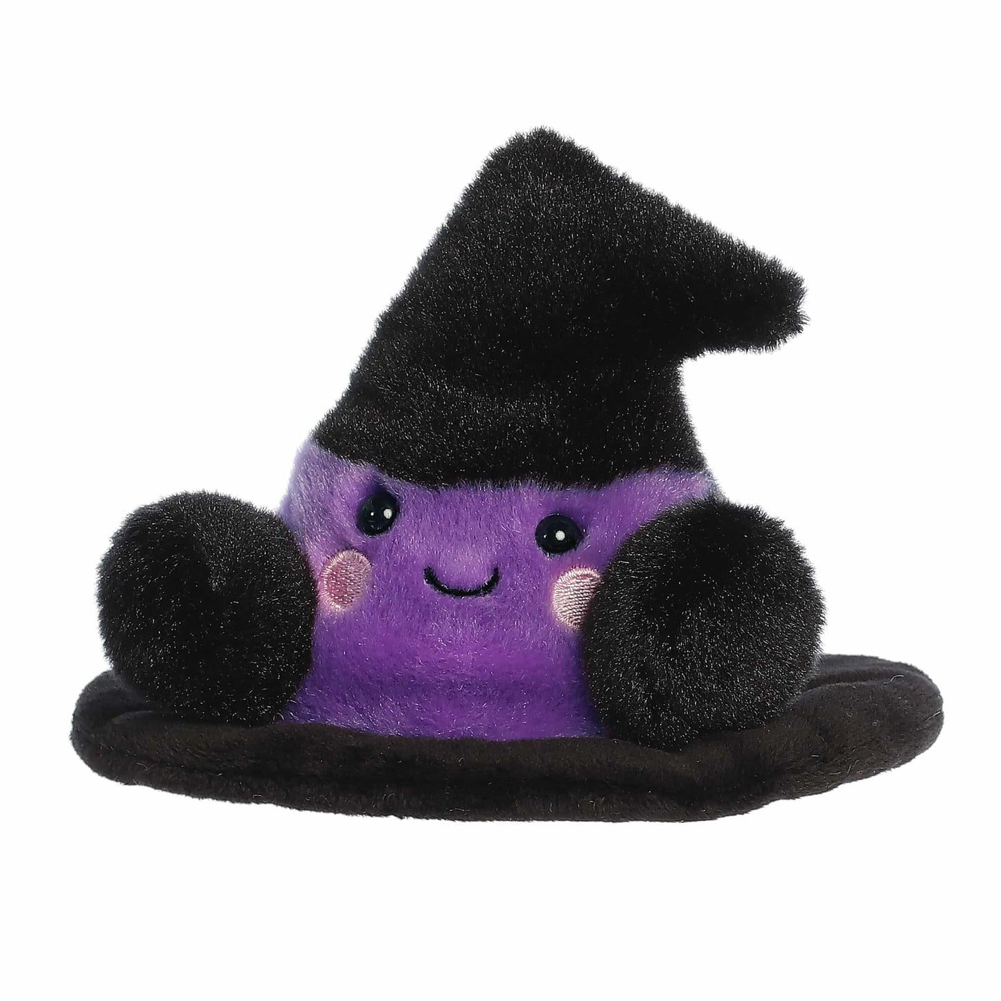 Aurora® Rowena Witch Hat™ Plush - Black, 4" Stuffed Animal - Collectible for Halloween - Fun Gift for Kids & Adults