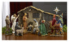 Three Kings Gifts 16-Piece Nativity Scene Set, 10 Inch Scale - With Holy Family, Wise Men, Shepherds, Angel, Gold Trunk