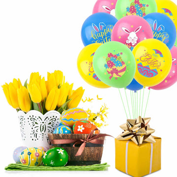 Hadckja Easter Party Latex Balloons Decorations 12 Inch Easter Balloons For Easter Themed Party Balloons For Party Supplies Arch