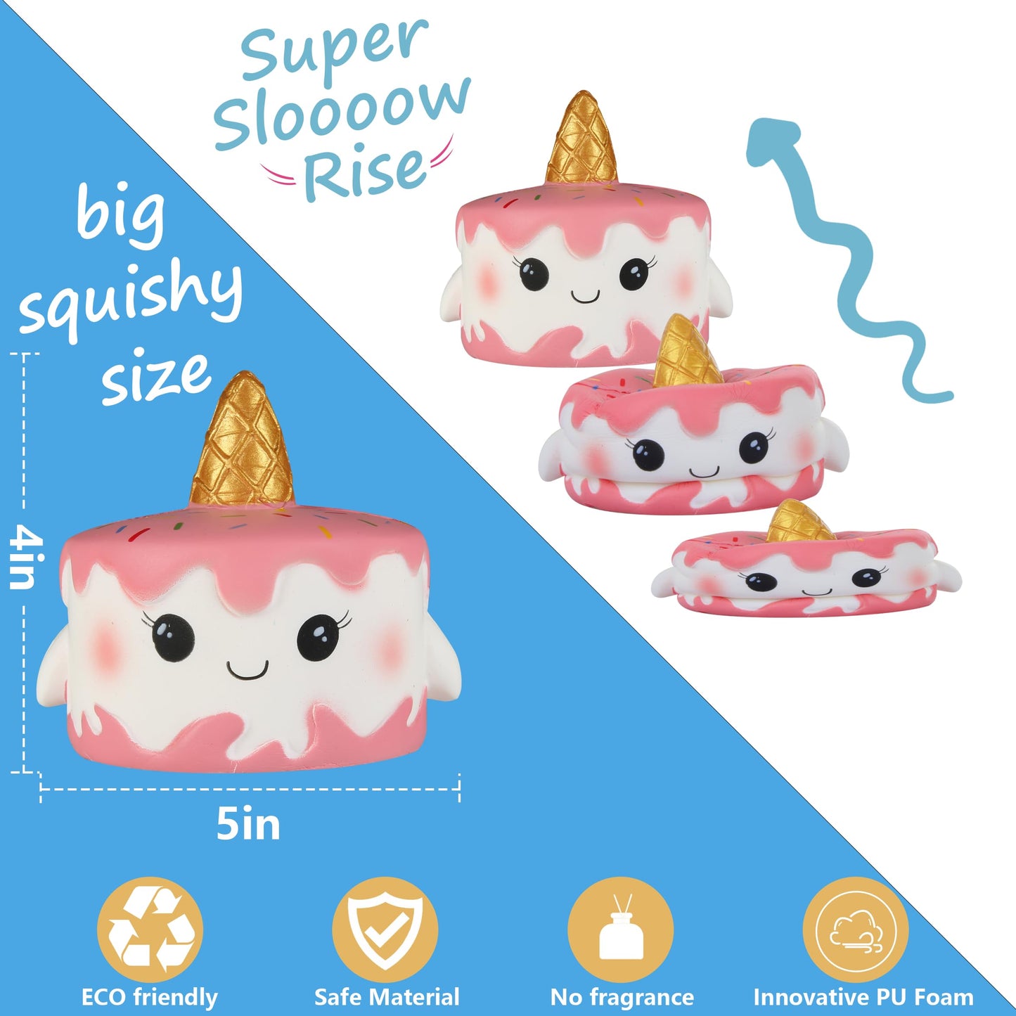 Jim&Gloria Paint Your Own Squishies, Jumbo Squishy Gifts For Girls And Boys 8 9 10 11 12 13 14, Arts And Crafts For Kids, Party Favors For Birthday, Easter Gift For Kids, Pack Of 3