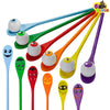 JOYIN Halloween Egg and Spoon Race Game Set; 6 Eyeballs and Spoons with Assorted Colors for Kids and Adults Halloween Outdoor Fu