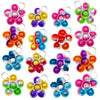 30 Packs Bulk Flowers Backpack Keychain Mini pop Fidget for boy and Little Girl,Kids,Students Birthday Party Favors,Students Bub