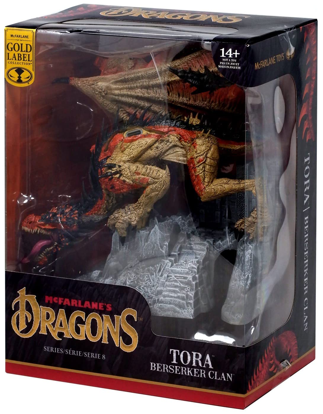 Mcfarlane Toys Mcfarlane'S Dragons Series 8 Tora Berserker Clan Gold Label