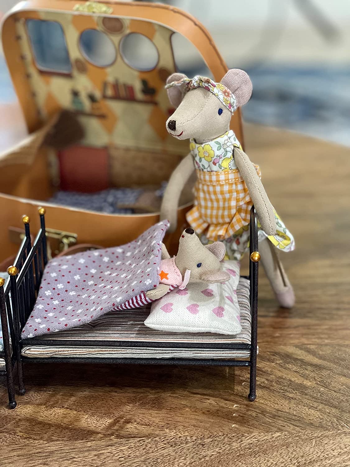 Levlovs Angelina Ballerina Doll Sissy Mouse In Matchbox Mouse In A Box Baby Registry Gift Scandinavian Doll Linen Doll Toy Plush Doll Plush Toy