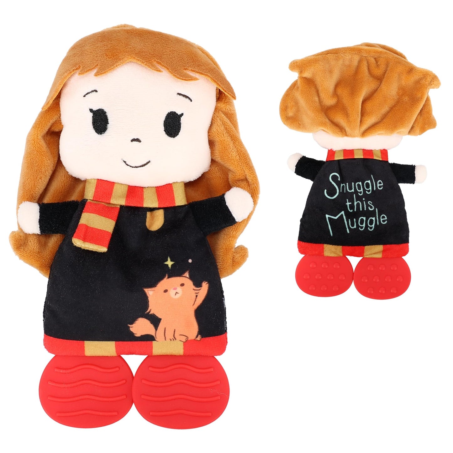 Kids Preferred Harry Potter Hermione Teether Plush Toy Crinkle Cloth For Newborn Baby Boys And Girls, 10 Inches
