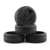 Shaluoman 4 Pcs Soft Rubber Tires With Foam Insert For 1/10 1/12 Traxxas Hsp Hpi Tamiya Tt02 Touring Drift Rally Car 65Mm Rc On-