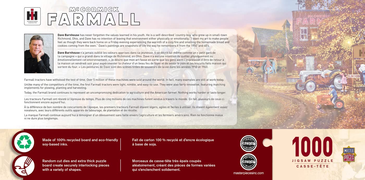 Masterpieces 1000 Piece Jigsaw Puzzle For Adults, Family, Or Youth - Farmall Panoramic - 13'X39'