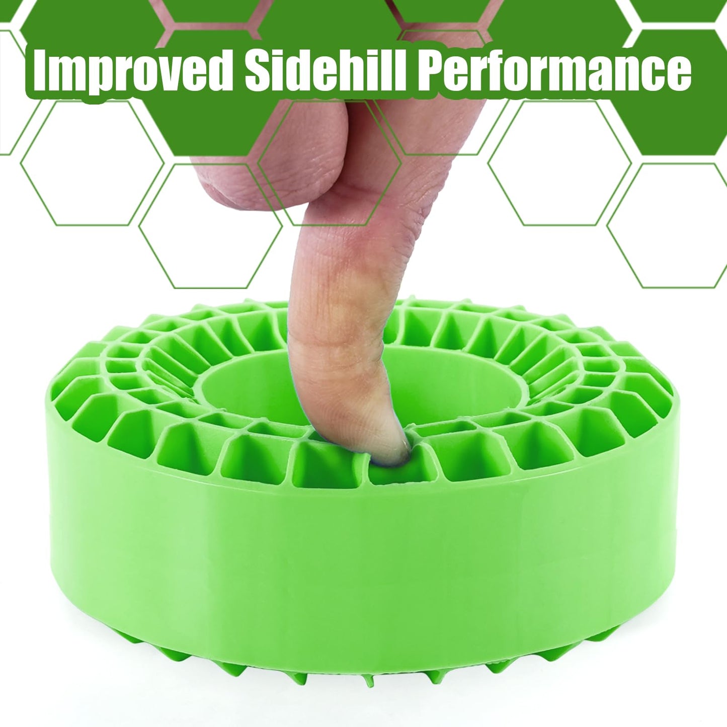 Injora 4Pcs Silicone Rubber Insert Foam For 146-149Mm (5.75'' Od) 2.2'' Tires(Green)