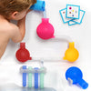 Aqualab Bath Toys For Kids Ages 4-8 - Science Themed Wall Suction Silicone Bath Toy - Includes Beaker, Flasks, And Test Tubes