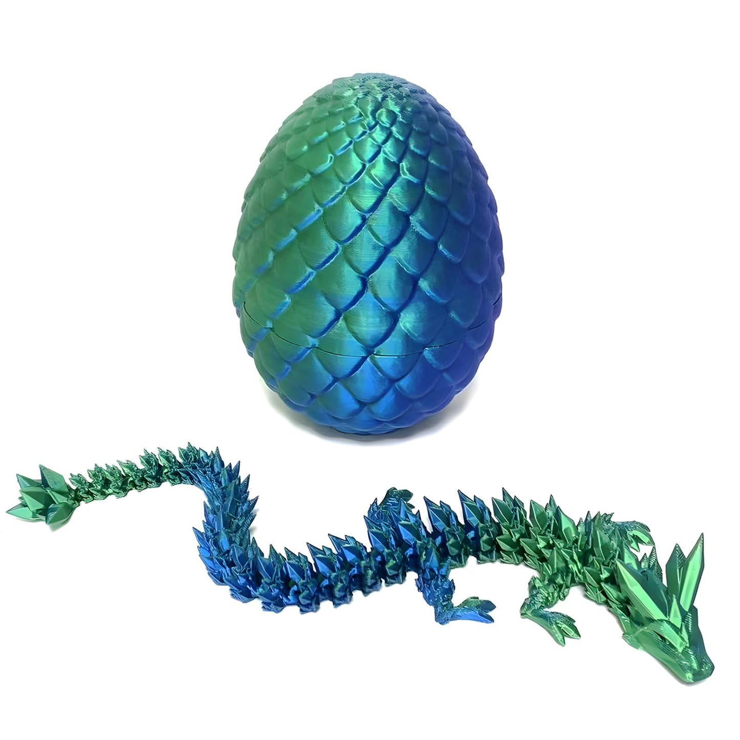 Generic 3D Printed Dragon Egg With Dragon Inside Easter Egg Full Articulated Dragon Crystal Dragon Fidget Toy Colorful Gift For