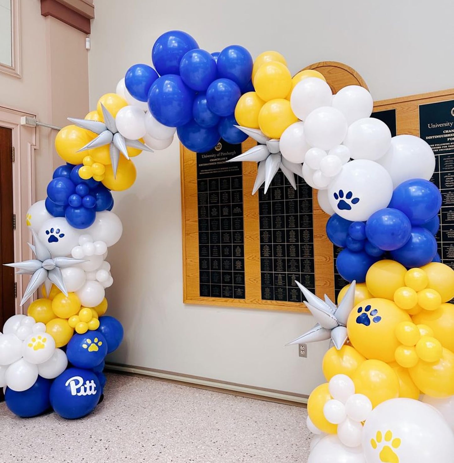 Blue Balloon, Blue And Yellow Balloons Set, 50Pcs 12 Inch Royal Blue Yellow White Balloons Confetti Blue Yellow Latex Balloons F