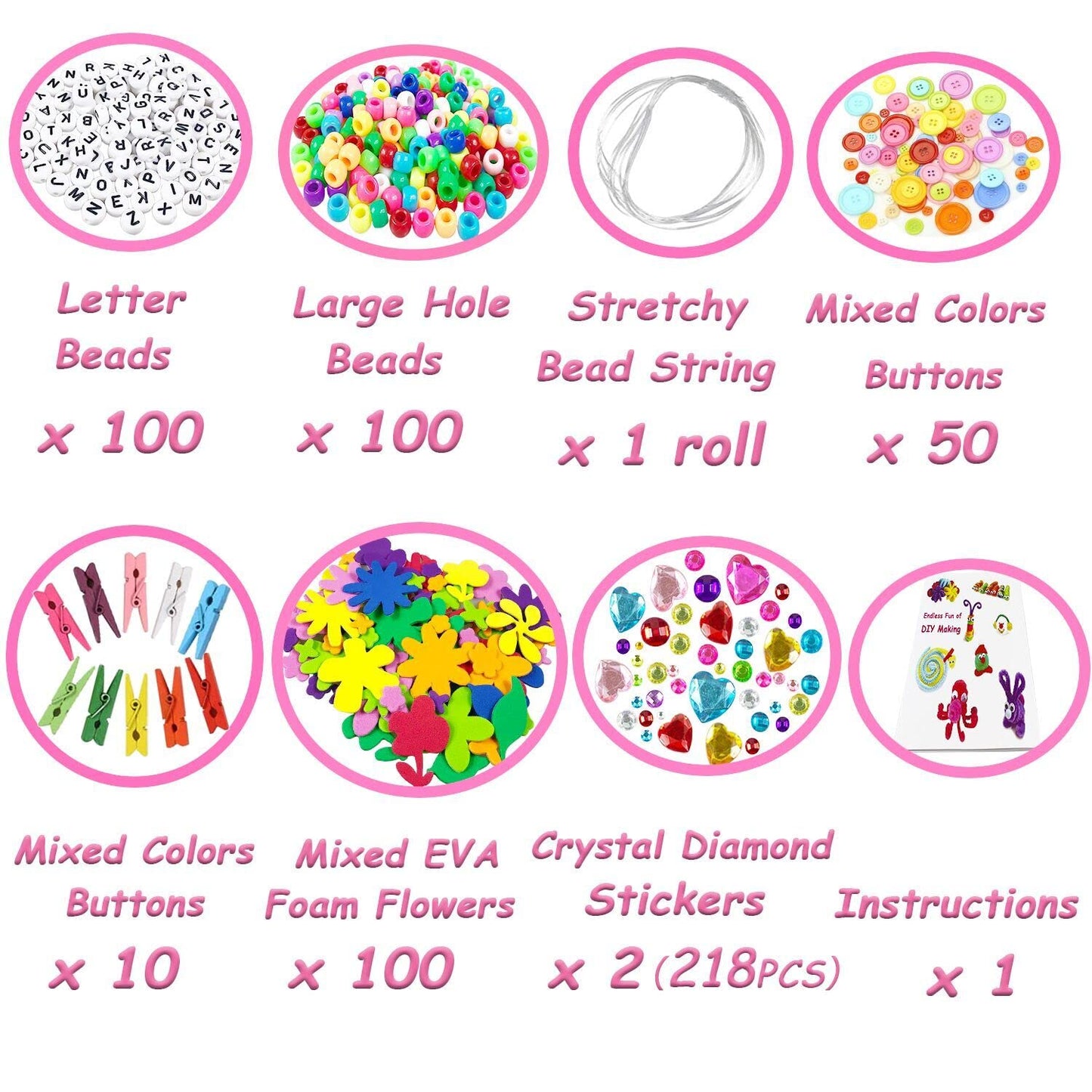 VLUSSO Purple Arts and Crafts Supplies for Kids - DIY Craft Kits with Pipe Cleaners, Perfect for Preschool and Homeschool Ages 4-8
