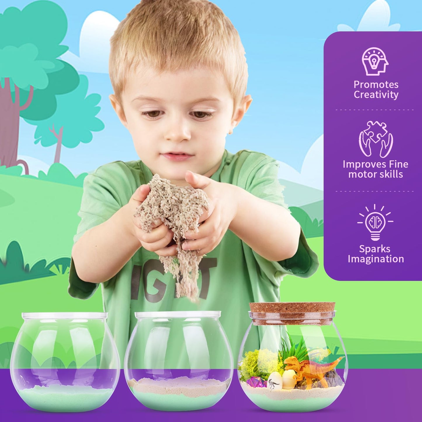 Dinosaur Gifts For Boys 4-12 Years Old, Dinosaur Crafts Kit For Kids, Light Up Dinosaur Decoration With Remote - Arts And Crafts