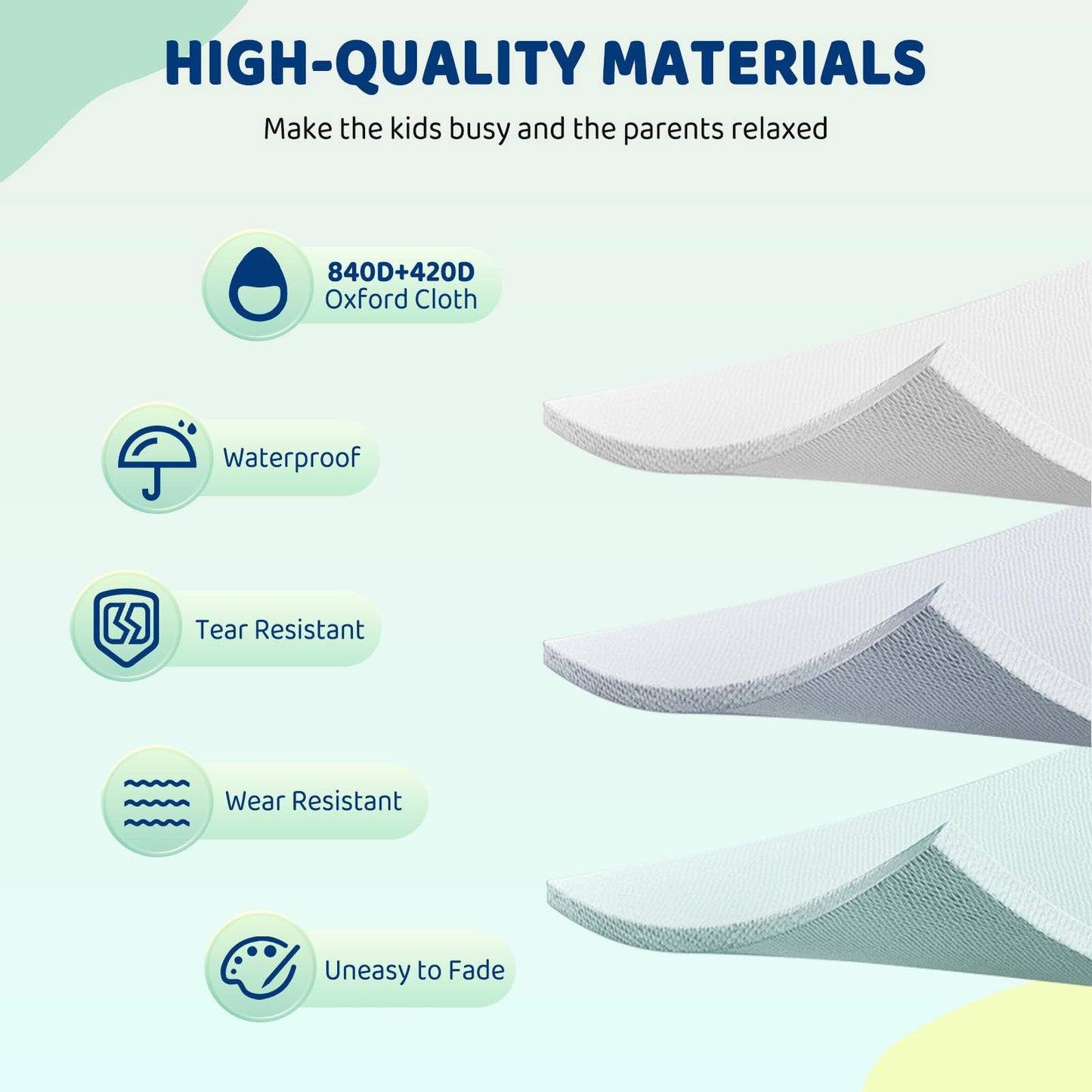 JOYMOR Grandient Style 3-in-1 Inflatable Bounce House for Kids 3-6 w/Basketball Hoop and Slide Kids Small Bounce House with Blower for Toddlers Indoor & Outdoor Party