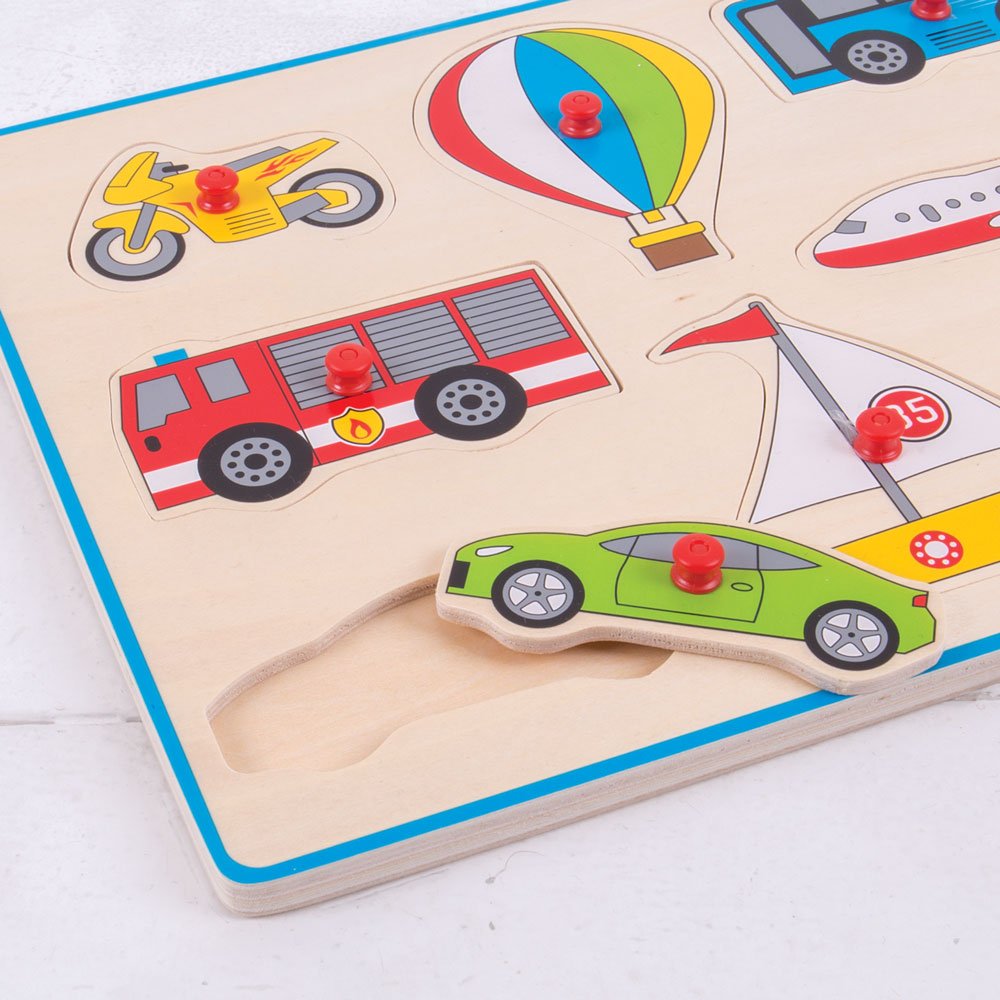 Bigjigs Toys Chunky Lift Out Puzzle - Transport