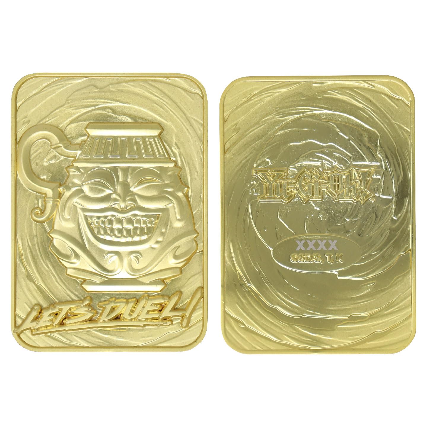Yu-Gi-Oh! Limited Edition 24K Gold Plated Collectible - Pot Of Greed